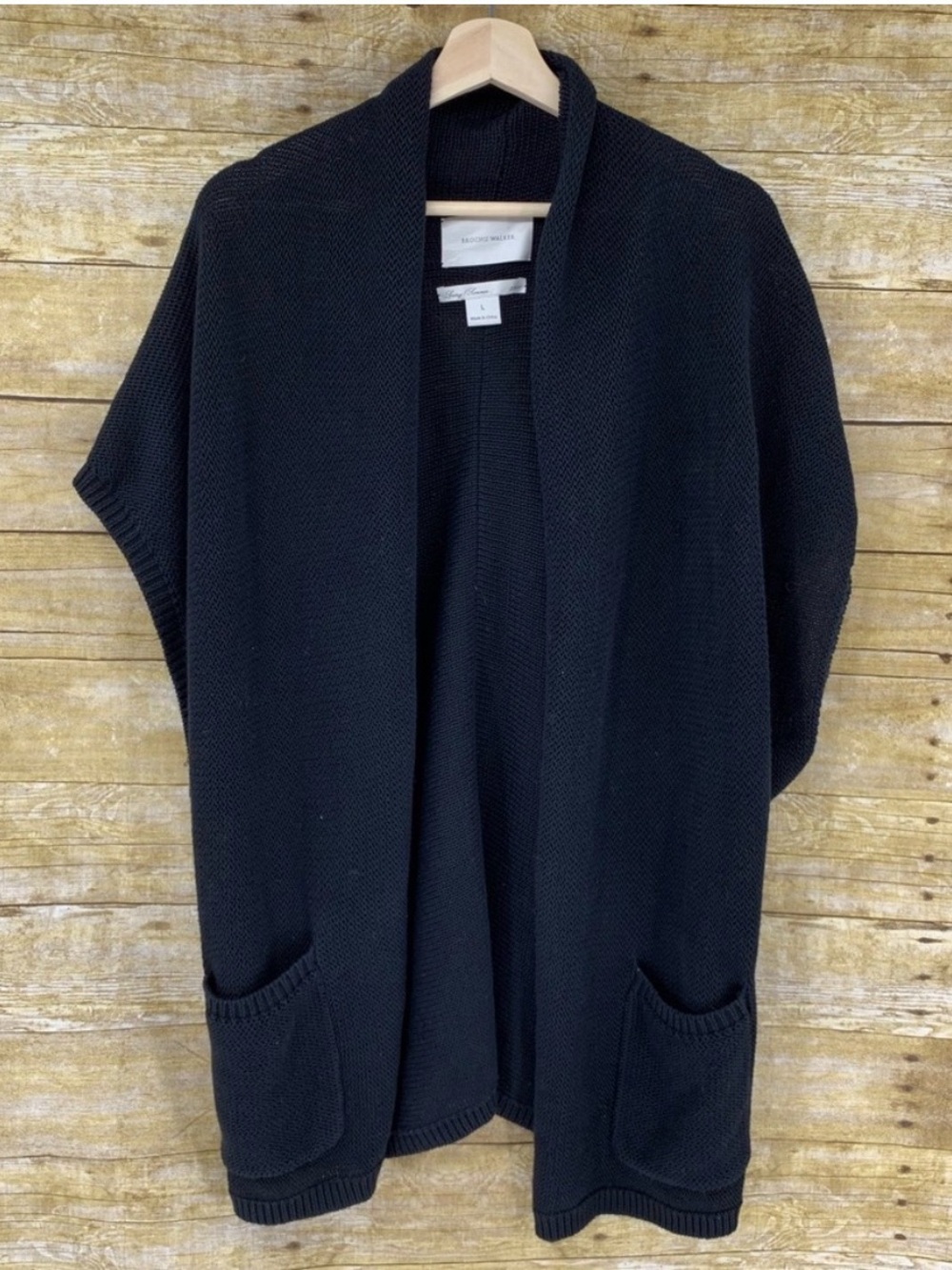 Brochu Walker Open Cardigan Sweater  Oversized w pockets